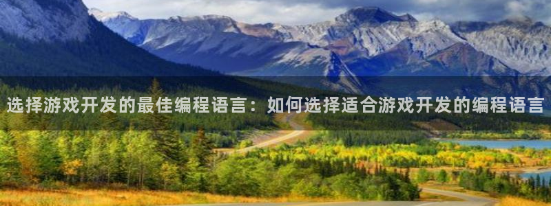 沐鸣2登录测试：选择游戏开发的最佳编程语言：如何选择适合游戏开发的编程语言